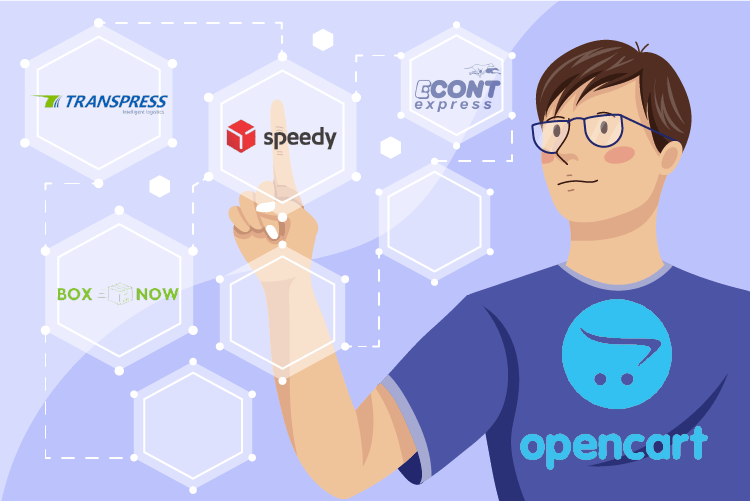 Opencart Econt Speedy Boxnow Transparess Interacia - Интеграция На Opencart С Еконт, Спиди, Транспрес И Box Now