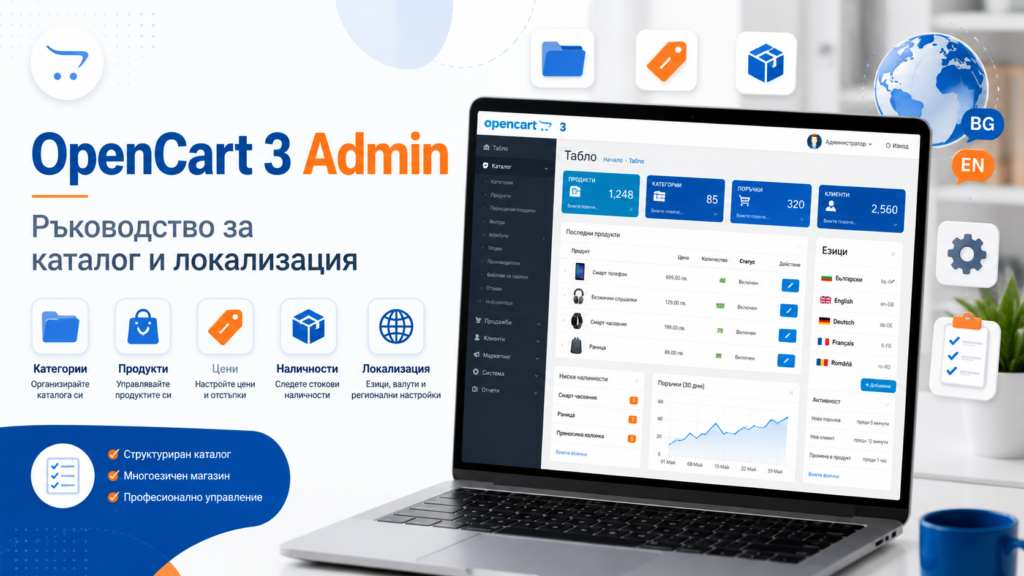 Практическо ръководство за работа с OpenCart 3 Admin 1 Praktichesko Rkovodstvo Za Rabota S Opencart 3 Admin - Практическо Ръководство За Работа С Opencart 3 Admin